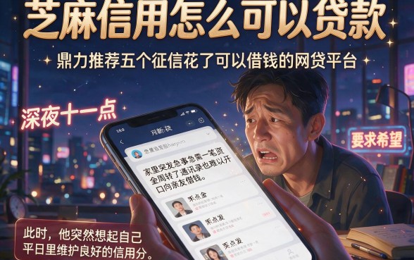 芝麻信用怎么可以贷款,鼎力推荐五个征信花了可以借钱的网贷平台