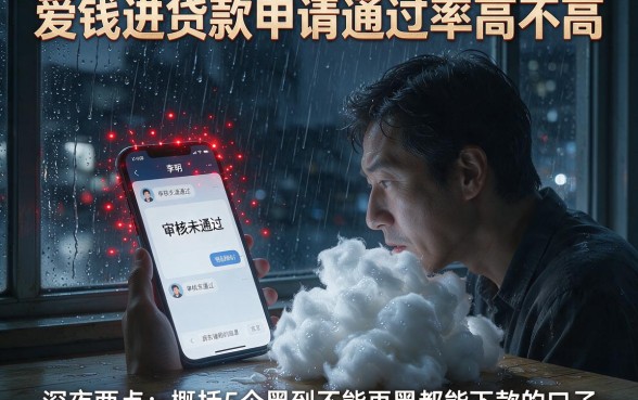 爱钱进贷款申请通过率高不高,概括5个黑到不能再黑都能下款的口子