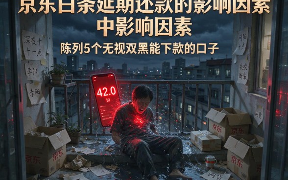 京东白条延期还款的影响因素，陈列5个无视双黑能下款的口子