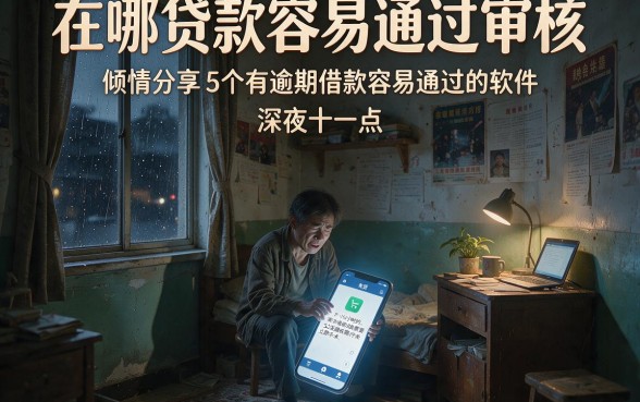 在哪贷款容易通过审核,倾情分享5个有逾期借款容易通过的软件