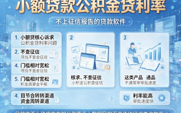 小额贷款公积金贷利率,细致阐述五个不上征信报告的贷款软件