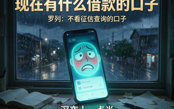 现在有什么借款的口子,罗列五个不看征信查询的口子