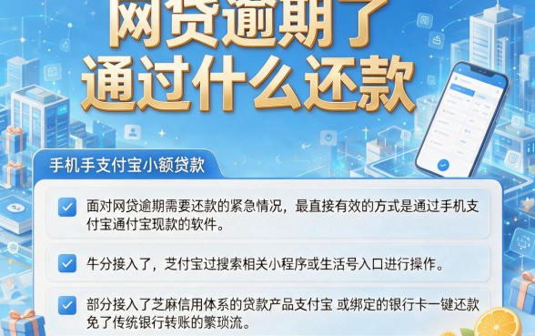 网贷逾期了通过什么还款，概览五个手机支付宝小额贷款的软件