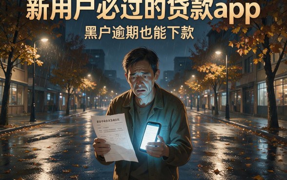 新用户必过的贷款app,理出5个黑户逾期也能下款的网贷