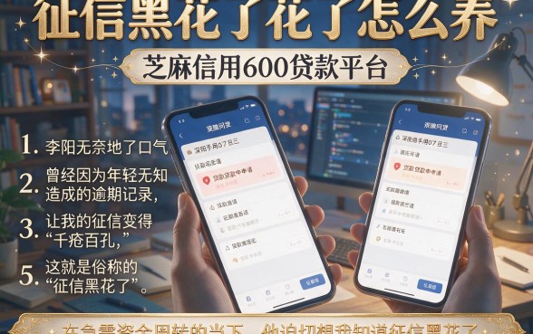 征信黑花了花了怎么养,罗列5个芝麻信用600贷款平台