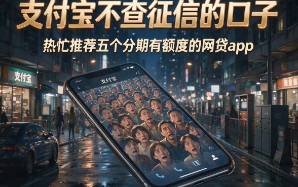 支付宝不查征信的口子,热忱推荐五个分期有额度的网贷app