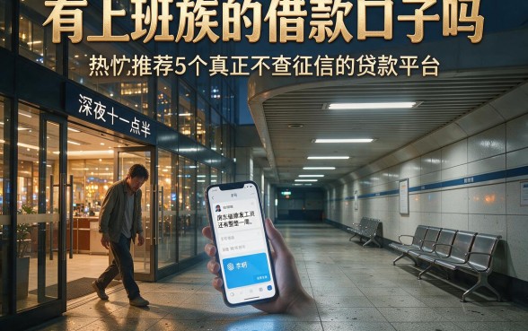 有上班族的借款口子吗,热忱推荐5个真正不查征信的贷款平台