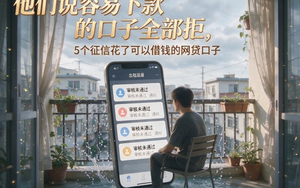 他们说容易下款的口子全部拒,详细阐述5个征信花了可以借钱的网贷口子
