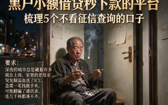 黑户小额借贷秒下款的平台,梳理5个不看征信查询的口子