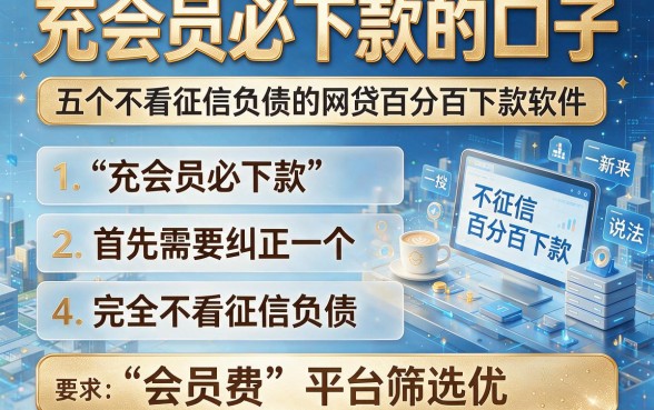 充会员必下款的口子,深入剖析五个不看征信负债的网贷百分百下款软件
