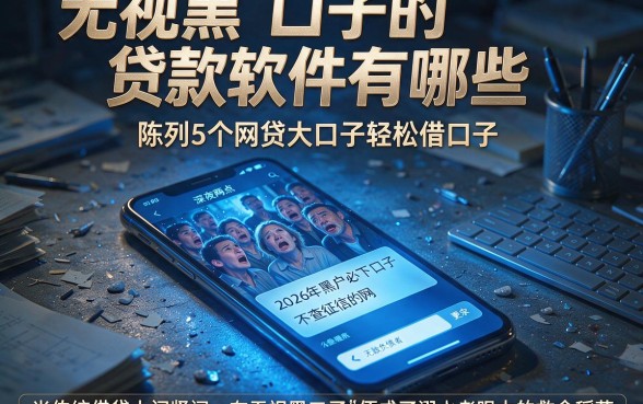无视黑口子的贷款软件有哪些,陈列5个网贷大口子轻松借口子