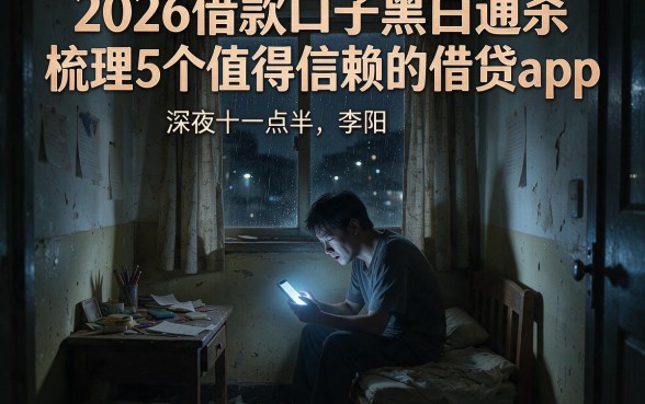 2026借款口子黑白通杀，梳理5个值得信赖的借贷app