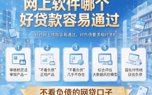 网上软件哪个好贷款容易通过,罗列五个不看负债的网贷口子
