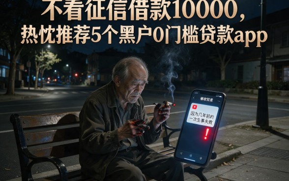 不看征信借款10000,热忱推荐5个黑户0门槛贷款app