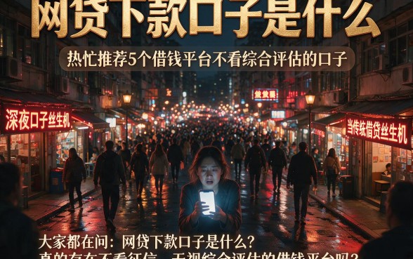网贷下款口子是什么,热忱推荐5个借钱平台不看综合评估的口子
