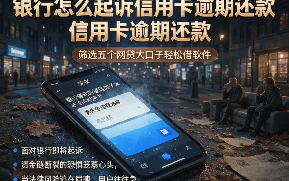 银行怎么起诉信用卡逾期还款，筛选五个网贷大口子轻松借软件