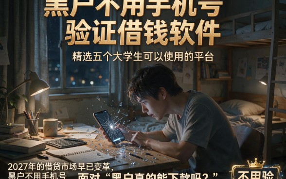 黑户不用手机号验证借钱软件,精选五个大学生可以使用的平台