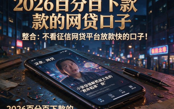 2026百分百下款的网贷口子,整合五个不看征信网贷平台放款快的口子