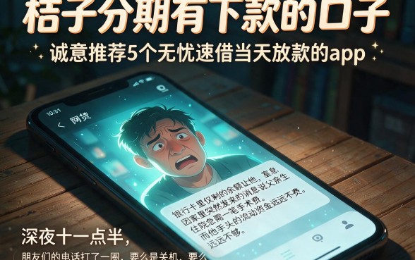 桔子分期有下款的口子,诚意推荐5个无忧速借当天放款的app