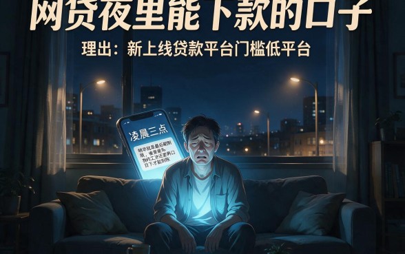 网贷夜里能下款的口子,理出五个新上线贷款平台门槛低平台