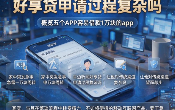 好享贷申请过程复杂吗,概览五个APP容易借款1万块的app