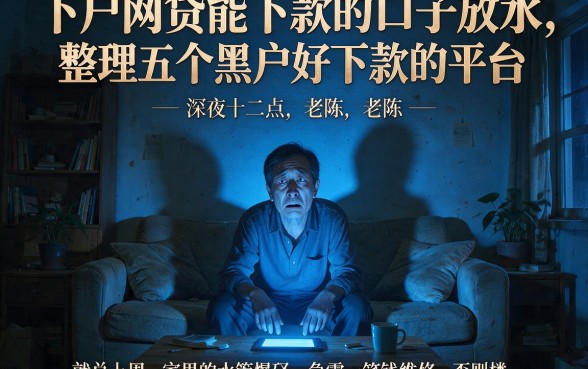 下户网贷能下款的口子放水,整理五个黑户好下款的平台