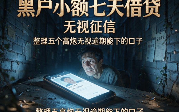 黑户小额七天借贷 无视征信,整理五个高炮无视逾期能下的口子