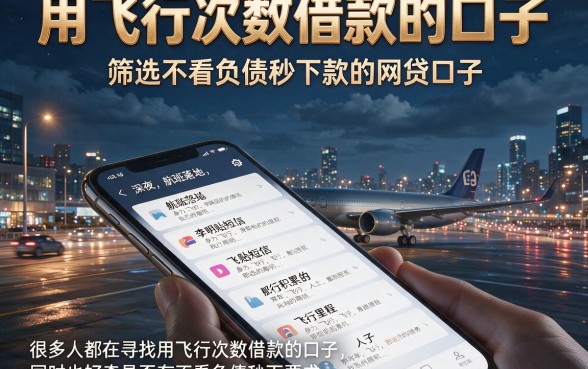 用飞行次数借款的口子,筛选五个不看负债秒下款的网贷口子