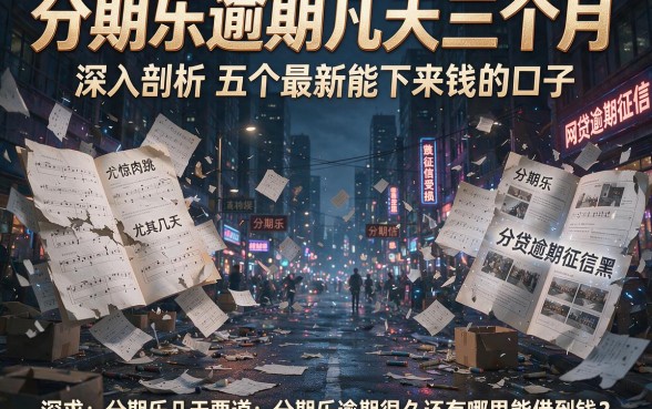 分期乐逾期几天三个月,深入剖析五个最新能下来钱的口子