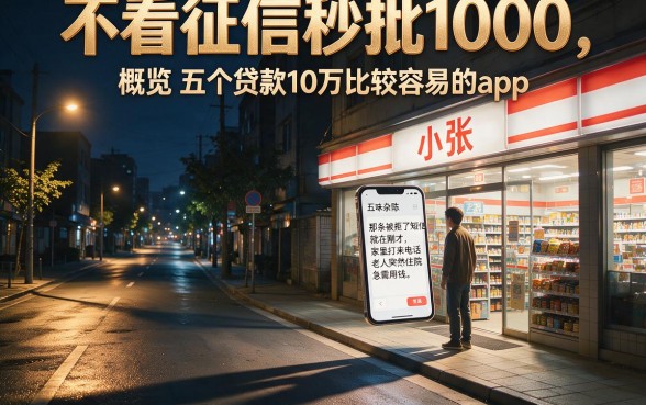 不看征信秒批1000,概览五个贷款10万比较容易的app