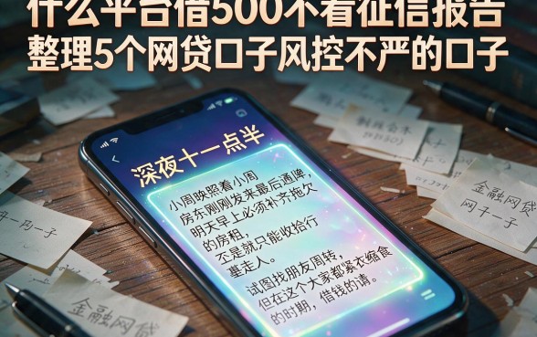 什么平台借500不看征信报告,整理5个网贷口子风控不严的口子