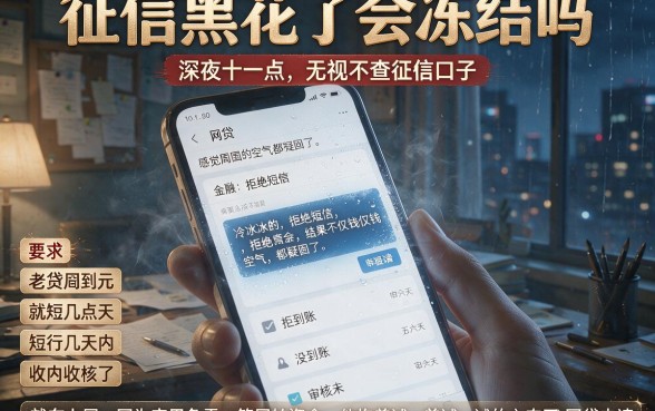 征信黑花了会冻结吗,规整五个网贷无视不查征信口子