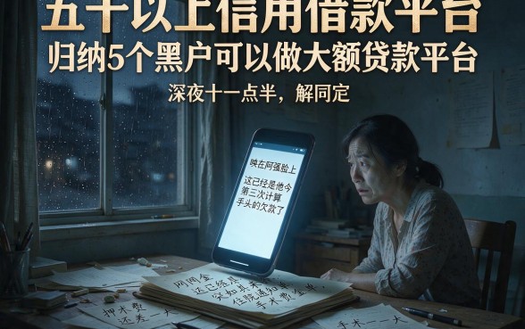 五千以上信用借款平台,归纳5个黑户可以做大额贷款平台