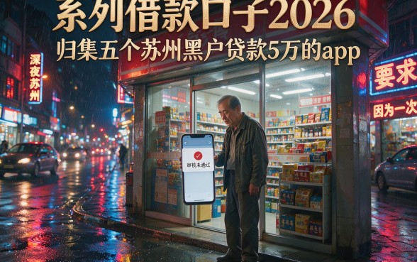 系列借款口子2026，归集五个苏州黑户贷款5万的app