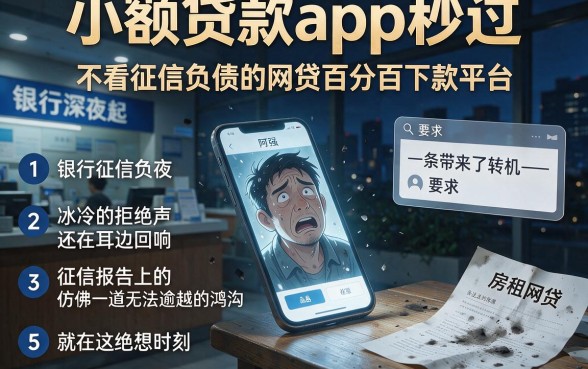 小额贷款app秒过，条列5个不看征信负债的网贷百分百下款平台