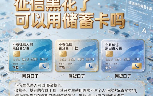 征信黑花了可以用储蓄卡吗,枚举五个不看征信无视黑白百分百下款网贷口子