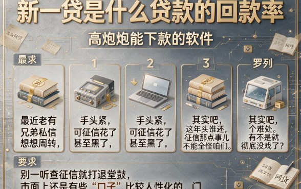 新一贷是什么贷款的回款率,罗列五个高炮能下款的软件
