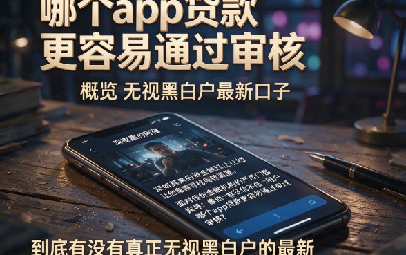 哪个app贷款更容易通过审核,概览五个无视黑白户最新口子