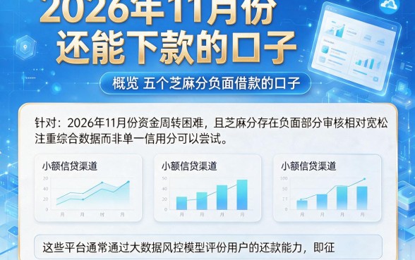 2026年11月份还能下款的口子，概览五个芝麻分负面借款的口子