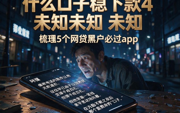 什么口子稳下款4未知未知未知,梳理5个网贷黑户必过app