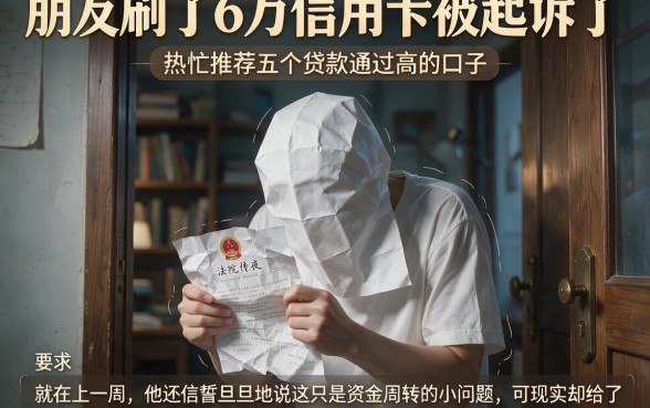 朋友刷了6万信用卡被起诉了,热忱推荐五个贷款通过高的口子