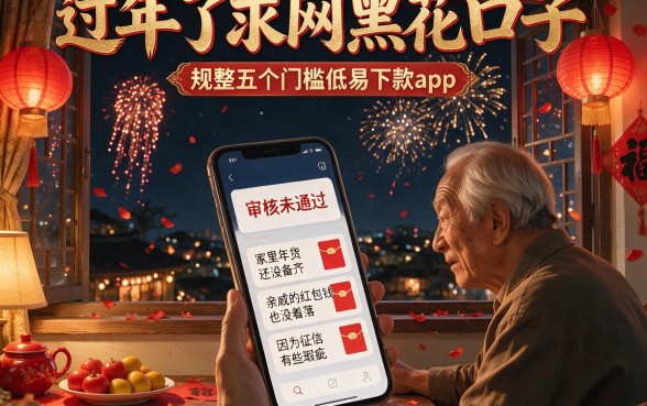 过年了求网黑花口子，规整五个门槛低易下款app