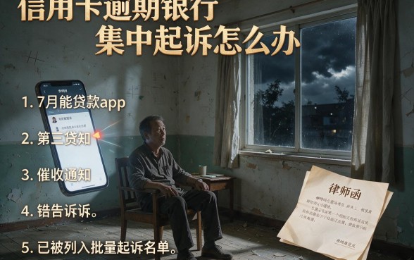 信用卡逾期银行集中起诉怎么办,条列五个7月能贷款的app