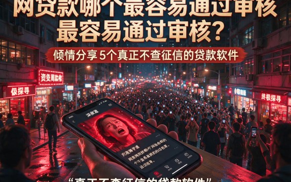 网贷款哪个最容易通过审核,倾情分享5个真正不查征信的贷款软件