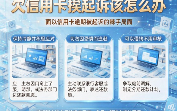 欠信用卡挨起诉该怎么办,详细阐述五个可以借钱不用审核的软件