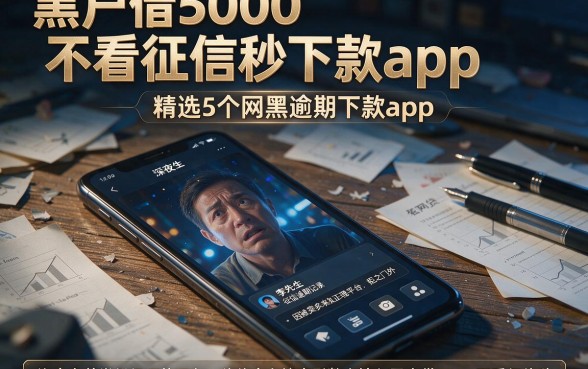 黑户借5000不看征信秒下款app,精选5个网黑逾期下款app