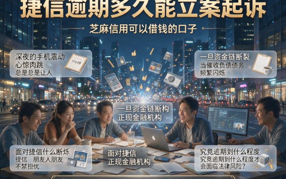 捷信逾期多久能立案起诉,细致阐述五个芝麻信用可以借钱的口子