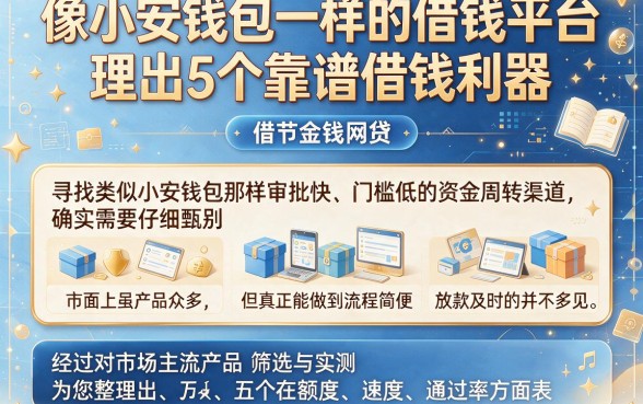 像小安钱包一样的借钱平台,理出5个靠谱借钱利器