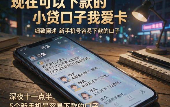 现在可以下款的小贷口子我爱卡,细致阐述5个新手机号容易下款的口子