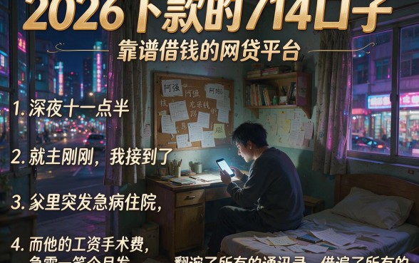 2026下款的714口子,概括五个靠谱借钱的网贷平台